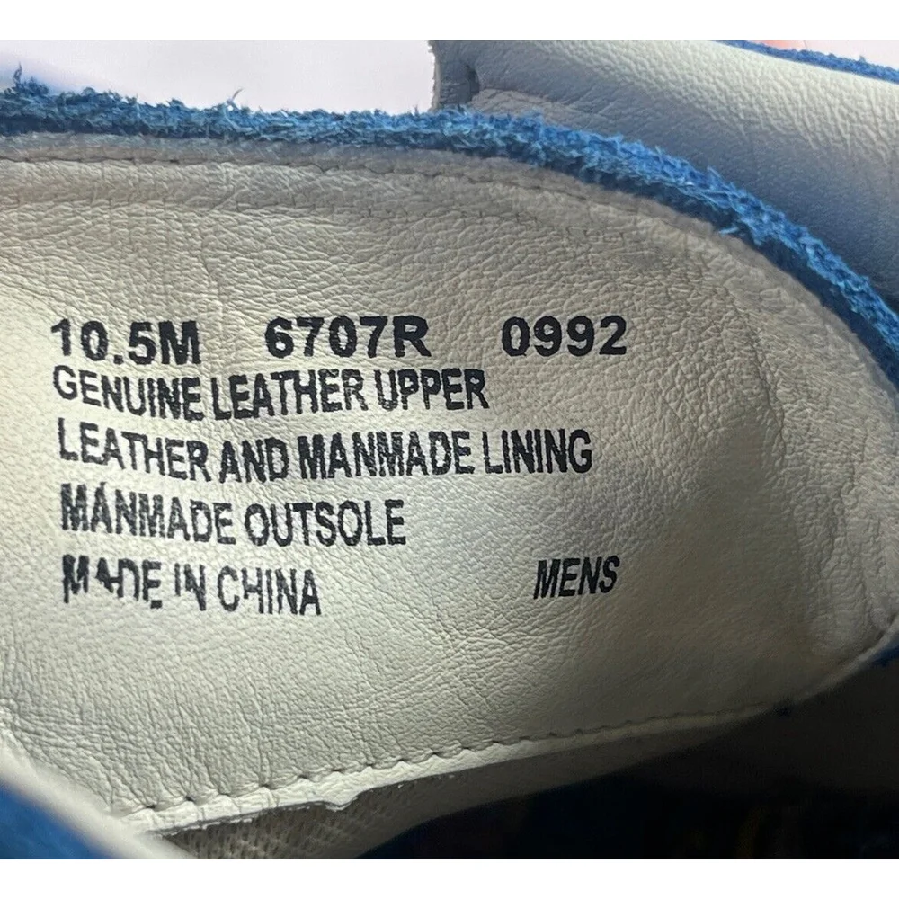 Stussy‎ x Timberland Blue Suede Boat Shoe Mens Size 10.5 US Lace Moc Rare